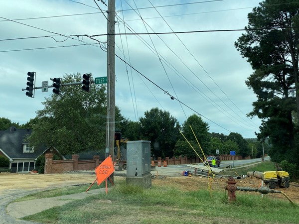 Updates to Salem Road are in progress near the St. Charles Place Subdivision 