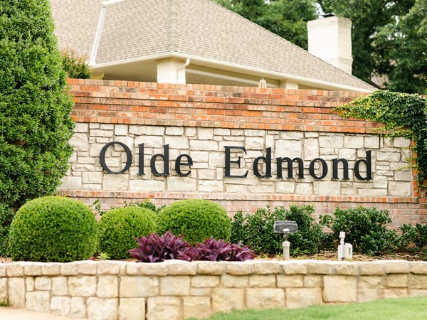 Olde Edmond is a beautiful neighborhood