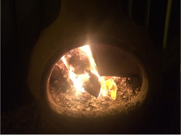 Nippy last night, friend lit chiminea. Affordable community between Youree and S'port/Barksdale  