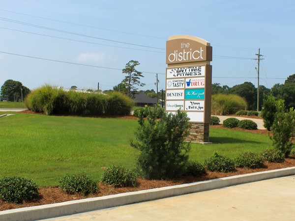 The district shopping center is conveniently located right in front of Cathey Acres subdivision