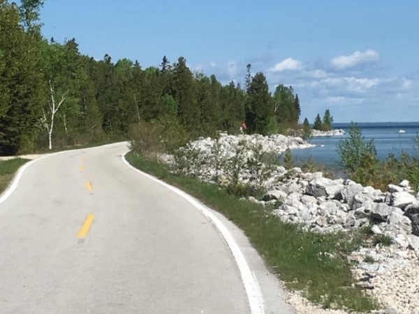 Bike trail on the island