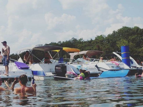"Coveing Out". Summer fun at the Lake of the Ozarks