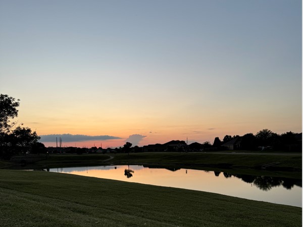 Watching a beautiful sunset over Lake Valley while catching fish with the kids