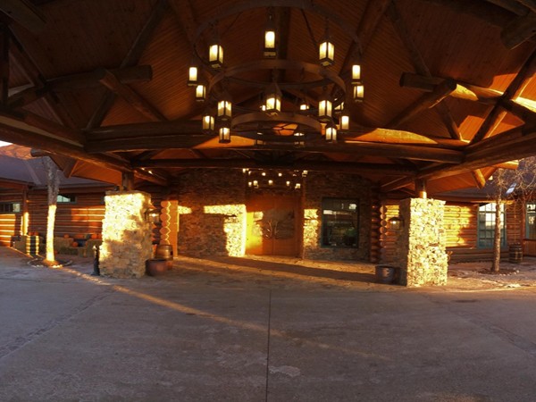Entrance to the Lodge At Wilderness Hills. Feels like you are in Colorado or Montana!