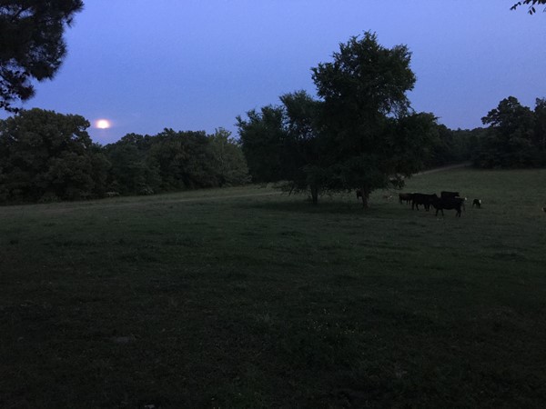 There's a full moon a risin' over Poteau in the Hearland