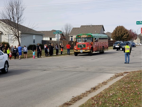 Santa's bus is making it's stops in Rosewood Hills. Don't miss him