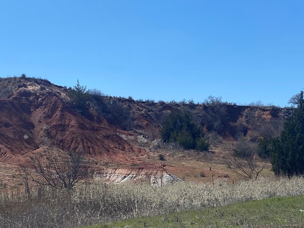 Layers of colors found in South Western Oklahoma near Granite