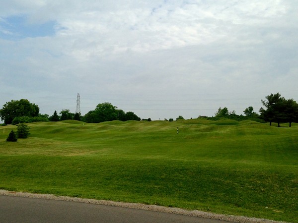 Rolling hills of the Polo Fields Golf Course