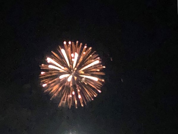 Fireworks over Lake Guntersville on July 4, 2018