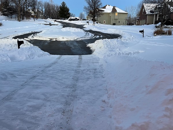 2025 First snowfall sure made history!!!  HUGE snow drifts after shoveling!!!