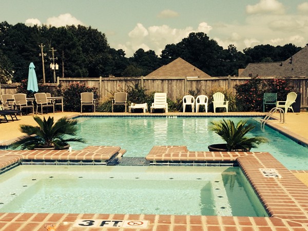 Go for a swim at the lovely Bay Pointe community pool!