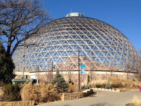 Desert Dome at Omaha's Henry Doorly Zoo is the world's largest glazed geodesic dome
