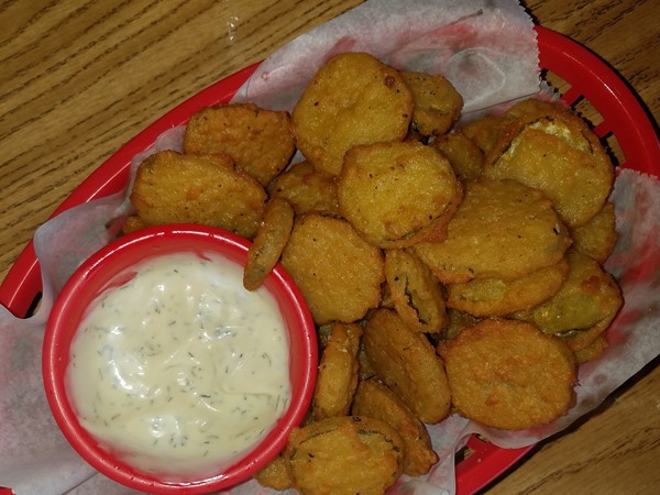 Fried pickles at the Patio Cafe near Hendrix College in Conway
