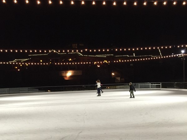 "The Ice at Old Kinderhook".  Wonderful outdoor ice skating rink