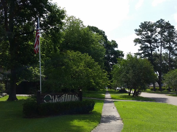 Entrance to Oak Hills subdivision