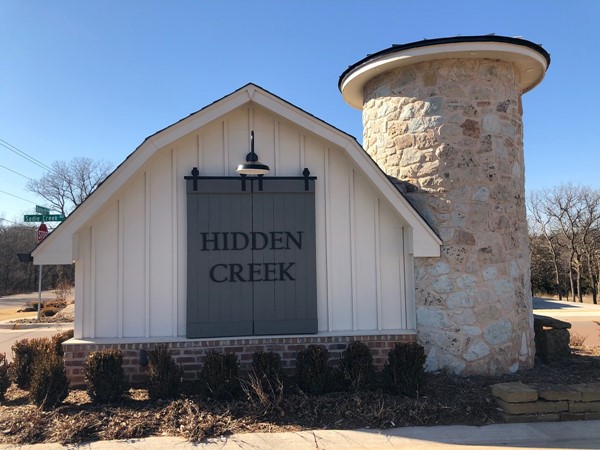 Entrance to Hidden Creek neighborhood