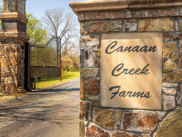 Canaan Creek Farms is a secure and secluded neighborhood in Edmond