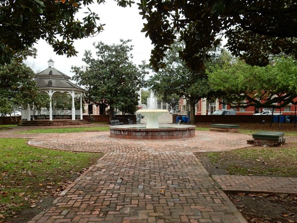 Magdalen Square in downtown Abbeville
