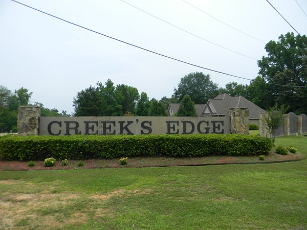 Creek's Edge features lush landscaping and modern home designs
