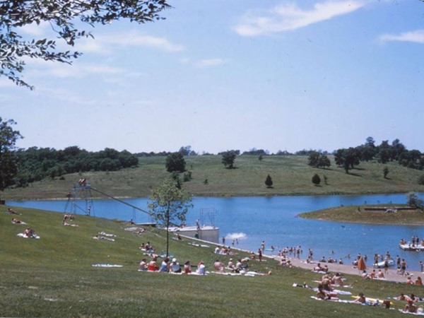 Hulen Lake in the 1950's!! Located in between Russell and Fairview Elementary Schools