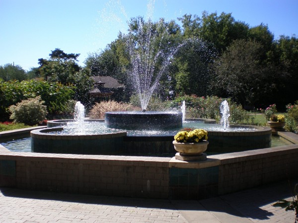 Botanica Wichita water fountain (view the gardens or plan your events)