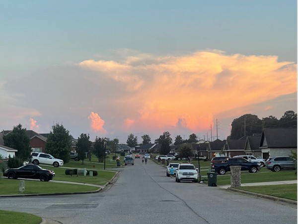 Sunset walks in Legacy Farms 