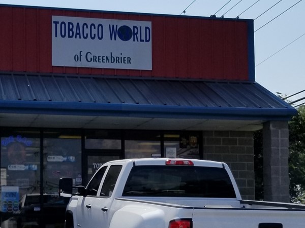 Tobacco World of Greenbrier is on Highway 65 near Baywood 