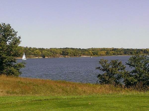 A view of the lake at Smithville Golf Course