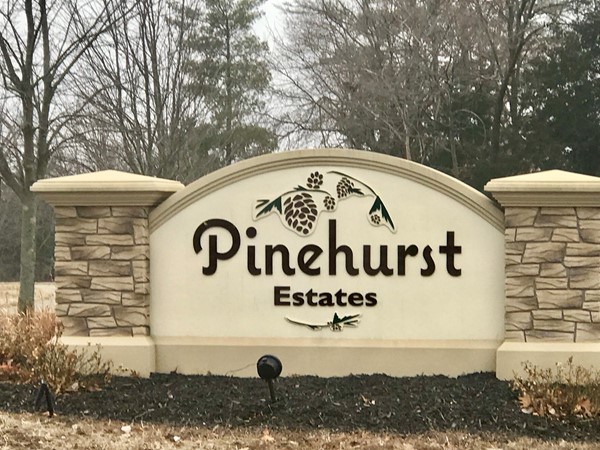 Welcome to Pinehurst Estates subdivision