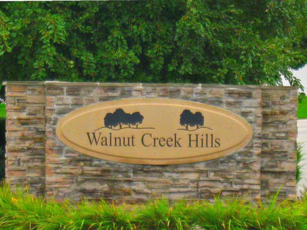 Entrance to Walnut Creek Hills Subdivision Papillion, Nebraska