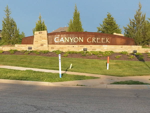 Canyon Creek By The Park Subdivision Entryway