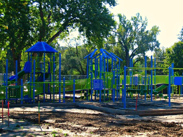 New playground under construction in Benson Park 