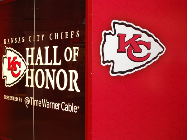 Football fans - Be sure to visit the KC Chiefs Hall of Honor at the stadium