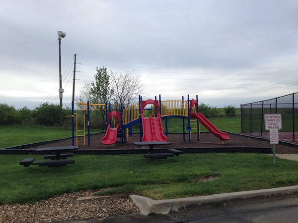 One of the community play areas in Amber Lakes