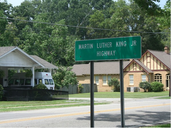 Martin Luther King Jr Highway runs through the heart of Wetumpka
