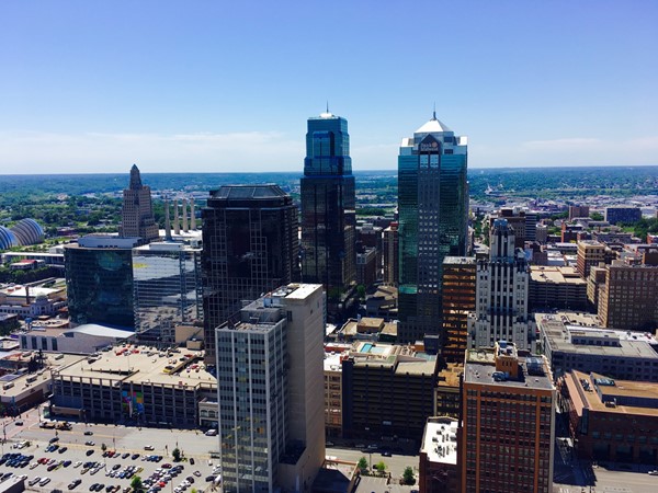 Kansas City from the observation deck on top of City Hall