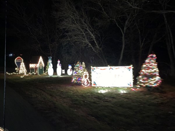 Hickory Hills lights night display through December 24th 
