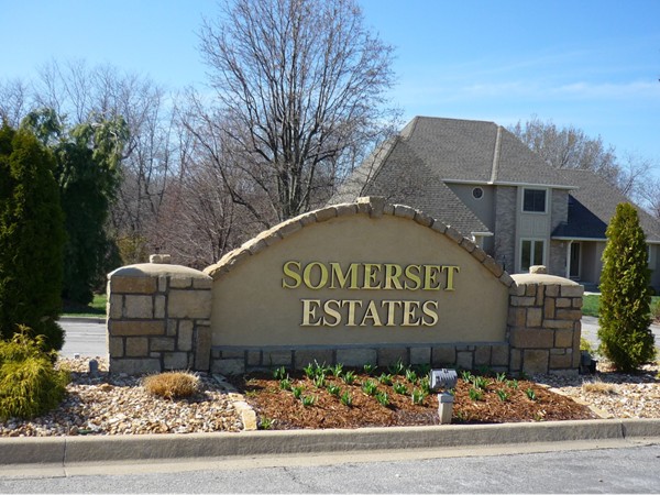 The sign at the entrance to Somerset Estates