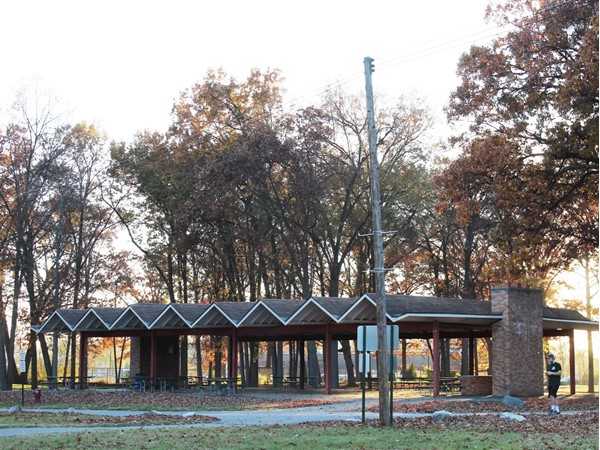 This is the main pavilion at Garden City Park and there are three smaller ones for rental