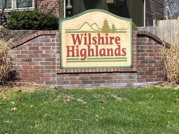 Wilshire Highlands Subdivision entrance