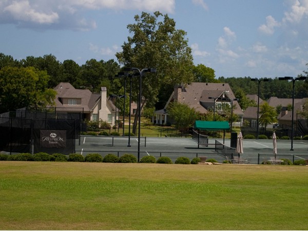 Awesome tennis courts at Reunion!