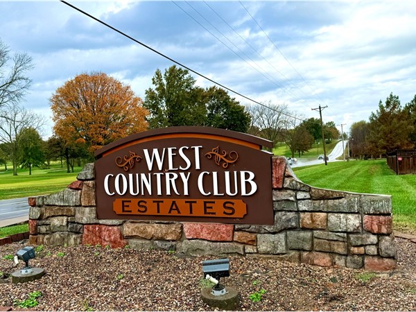 West Country Club Estates sign 