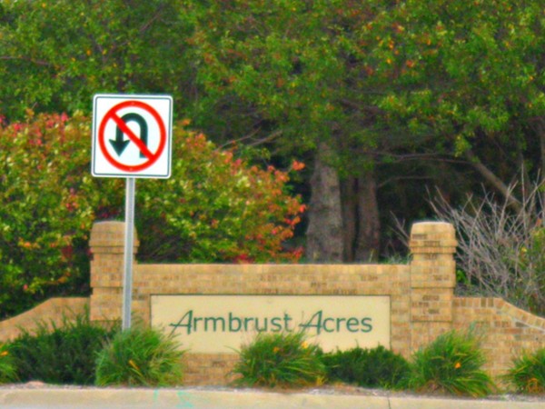 Entrance to Armbrust Acres 