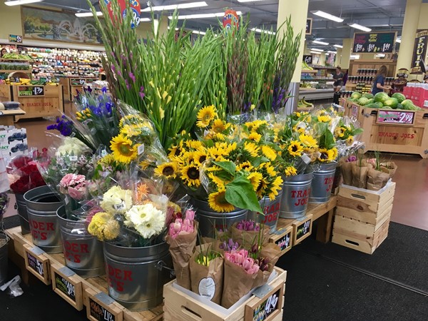 Shop Trader Joe's for the delicious foods but don't leave without some of their beautiful flowers
