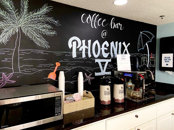 Phoenix V coffee bar in lobby