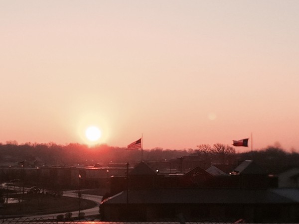 Saturday morning sunrise in Liberty