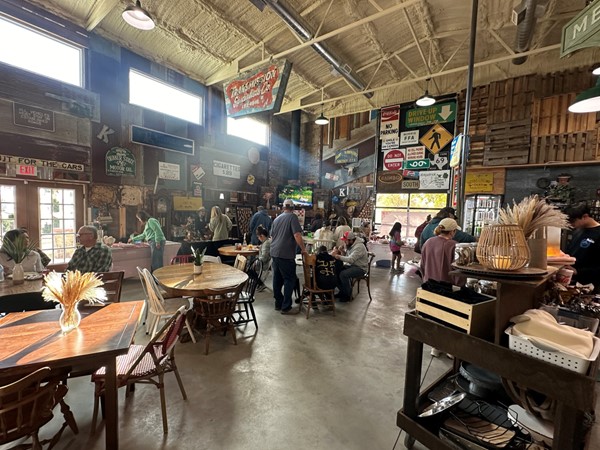 Wonderful breakfast and great vendors at The Barn on Texana Road 