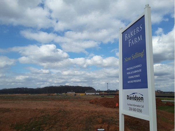 Construction has begun on the first homes at Bakers Farm in Priceville
