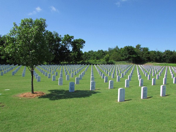 Fort Gibson National Cemetery - one of only 147 national cemeteries in the United States