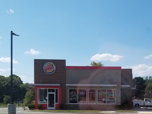 Burger King is right down the road from Jewels Estates in Greenbrier on Highway 65